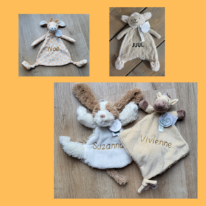Knuffeldoekje gepersonaliseerd