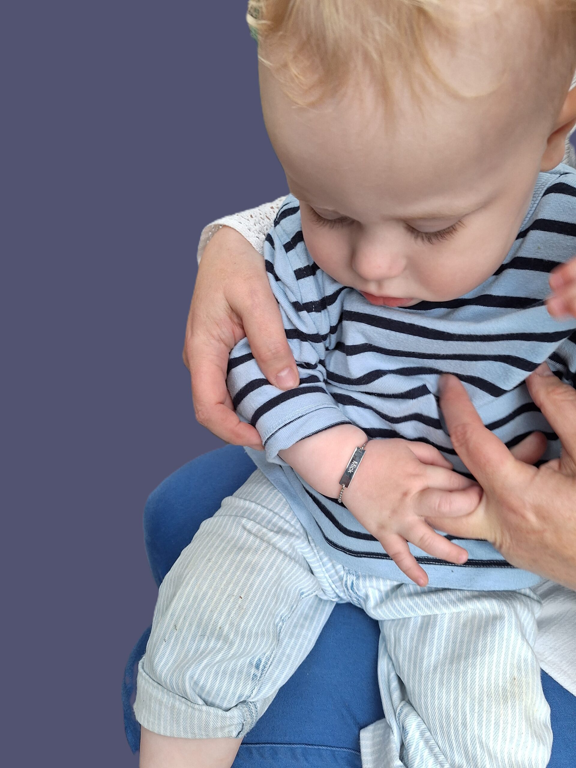 Armband met naamplaatje