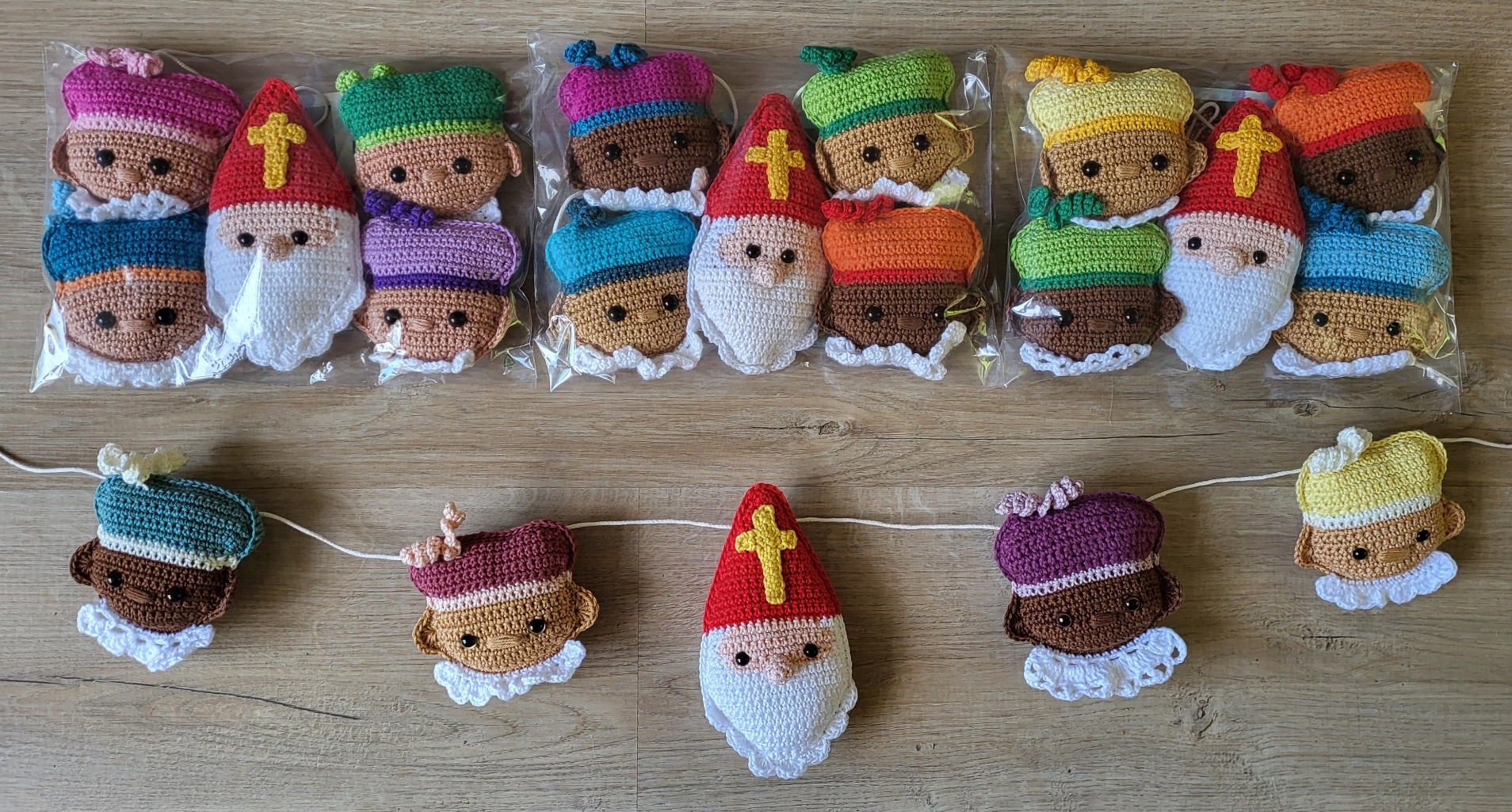 Gehaakte Sint en Piet lijn - Afbeelding 4
